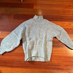 Abercrombie & Fitch Super Soft Blue Turtleneck